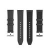 BabyValley Leather Bands Compatible with haylou LS04/LS09B/LS10/LS05S Adjustable Quick Release Wristbands Strap Breathable Silicone Bands Replacement Wristbands for IMILAB KW66 for Women&Men (black) view 4