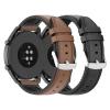 Leather Bands Compatible with haylou LS04/LS09B/LS10/LS05S Adjustable Quick Release Wristbands Strap Breathable Silicone Bands Replacement Wristbands for IMILAB KW66 for Women&Men (black+brown) view 1