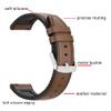 Leather Bands Compatible with haylou LS04/LS09B/LS10/LS05S Adjustable Quick Release Wristbands Strap Breathable Silicone Bands Replacement Wristbands for IMILAB KW66 for Women&Men (black+brown) view 4