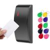 No Relay Mini Waterproof,Wiegand 26~66 Output,Dual Frequency 125KHz EM+13.56Mhz MF Card Reader,Door Access Control,Proximity Reader,Access Control Keypad for Access Control Board,Free Keyfob 10pcs view 1