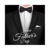 10x12FT Black and White Happy Father's Day Backdrop Thanks Daddy Papa Background Banner Decorations White Necktie Super Dad Family Party Decoration and Supplies for Home and Party view 4