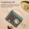 Baolira Retro Bluetooth Speaker, Portable Wireless Speaker with Crystal Clear Stereo Sound, Retro Decor for Bedroom Office Kitchen, Birthday Gifts Ideas for Women Men Teens (Green) view 3