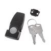 kxnps Hasp Latch, Cabinet Black Coated Metal Hasp Latch DK604 Security Toggle Lock with Two Keys view 1