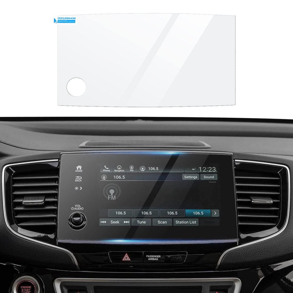 Autorder Custom Fit for Screen Protector 2019-2022 Honda Pilot/2019-2025 Passport Tempered Glass 9H Navigation Touchscreen Protective Film(8-Inch)