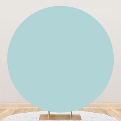 Laeacco Solid Green Round Backdrop Cover 3x3ft Polyester Pure Pea Green Circle Background Newborn Baby Shower Birthday Party Decoration Cake Table Banner Kids Adults Photo Studio Shoot Props