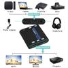 HDMI Splitter 1x2 with Audio Extractor, 1 in 2 Out Audio Video Distributor Box, HDMI 2.0b, HDCP 2.2, HDR, Support 4K@60Hz Ultra HD 3D for PS4, Xbox, STB, Blu-ray DVD Players Etc (Blue) view 2