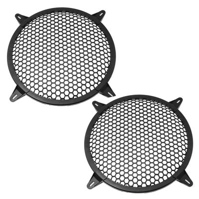 SQXBK 10 Inch Speaker Grille 2pcs 10 Inch Car Audio Speaker Subwoofer Waffle Guard Protector Net with Screws Loudspeaker Protective Mesh Cover