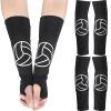 Minatee Volleyball Arm Sleeves Passing Hitting Forearm Sleeves with Protection Pads and Thumb Hole for Youth Girls Kids Women(2 Pairs,12 Inch) view 1