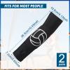 Minatee Volleyball Arm Sleeves Passing Hitting Forearm Sleeves with Protection Pads and Thumb Hole for Youth Girls Kids Women(2 Pairs,12 Inch) view 2