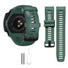 Threeeggs for Garmin Instinct Watch Band, 22mm Silicone Strap for Instinct 2 / Esports/Solar/Tide/Tactical Smartwatch, Comfortable, Waterproof, Soft and Durable Watch Bands (Army Green) view 1