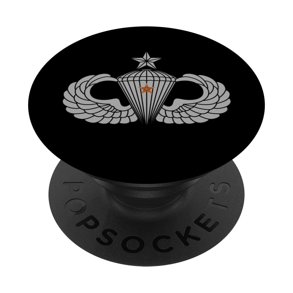 US Army Senior Parachutist Badge Combat Jump Star Airborne PopSockets Swappable PopGrip