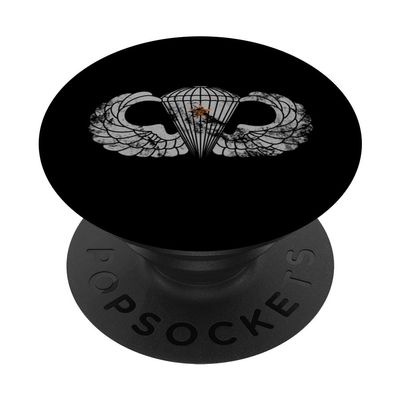 US Army Parachutist Badge Combat Star - Airborne Jump Wings PopSockets Swappable PopGrip