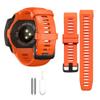 Threeeggs for Garmin Instinct Watch Band, 22mm Silicone Strap for Instinct 2 / Esports / Solar / Tide / Tactical Smartwatch, Comfortable, Waterproof, Soft and Durable Watch Bands ( Orange ) view 1
