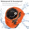 Threeeggs for Garmin Instinct Watch Band, 22mm Silicone Strap for Instinct 2 / Esports / Solar / Tide / Tactical Smartwatch, Comfortable, Waterproof, Soft and Durable Watch Bands ( Orange ) view 2