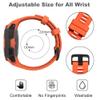 Threeeggs for Garmin Instinct Watch Band, 22mm Silicone Strap for Instinct 2 / Esports / Solar / Tide / Tactical Smartwatch, Comfortable, Waterproof, Soft and Durable Watch Bands ( Orange ) view 3