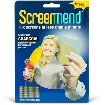 Screenmend Window Screen Repair Kit - 5''x7'' Patch Charcoal (2 Patches) Set of 4