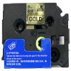 LM Tapes - Premium 3/8" (9mm) Black on Reflective Gold Compatible TZe P-Touch Tape for use with Brother PT-1910, PT1910 PtouchLabel Printer Includes Tape Size/Color Guide. view 2