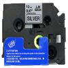 LM Tapes - Premium 1/2" (12mm) Black on Reflective Silver Compatible TZe P-Touch Tape for use with Brother PT-P950W, PTP950W Label Maker Includes Tape Size/Color Guide. view 2