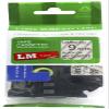 LM Tapes - Premium 3/8" (9mm) Black on Matte Clear Compatible TZe P-Touch Tape for use with Brother PT-1300, PT1300 Ptouch Label Printer Includes Tape Size/Color Guide. view 1