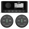 Fusion MS-RA60 Marine Stereo with 2 Fusion ARX70B Wireless Remote Black view 1