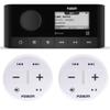Fusion MS-RA60 Marine Stereo with 2 Fusion ARX70W Wireless Remotes White view 1
