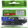 LM Tapes - Premium 1/2" (12mm) Black on Matte Silver Compatible TZe P-Touch Tape for use with Brother PT-P950W, PTP950W Label Maker Includes Tape Size/Color Guide. view 1