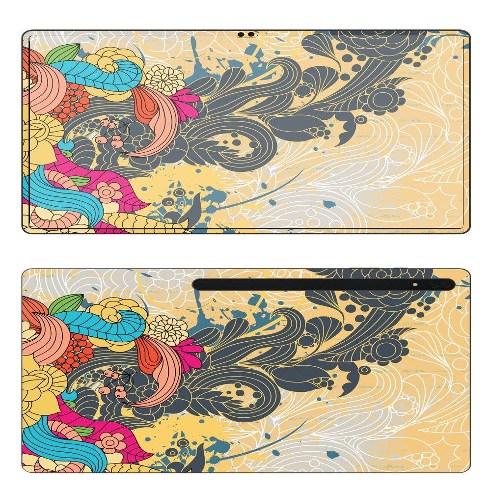 Decalrus - Protective Decal Skin Sticker for The Samsung Galaxy Tab S8 Ultra (14.6" Screen) Tablet Cover wrap SAgalaxyTabS8ultra-154