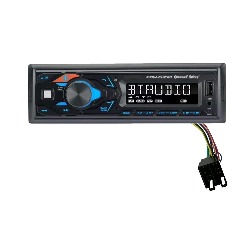 DirectNine Basics Bluetooth Tractor Radio for John Deere, JCB, and McCormick AM/FM, Siri/Google Assistant, USB Input with MP3 Playback and Charging Radio Stereo Receiver - Includes Easy Connect Harness