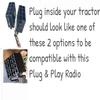 DirectNine Basics Bluetooth Tractor Radio for John Deere, JCB, and McCormick AM/FM, Siri/Google Assistant, USB Input with MP3 Playback and Charging Radio Stereo Receiver - Includes Easy Connect Harness view 3