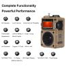 ASHATA Portable Full Band Digital Radio, FM/WB/Shortwave/Medium Radio with LCD Display, Alarm Clock, Speaker, for Bluetooth, 6 EQ Modes, FM/MW/SW/WB/BT/Music Receiver (Khaki) view 2