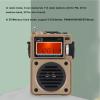 ASHATA Portable Full Band Digital Radio, FM/WB/Shortwave/Medium Radio with LCD Display, Alarm Clock, Speaker, for Bluetooth, 6 EQ Modes, FM/MW/SW/WB/BT/Music Receiver (Khaki) view 4