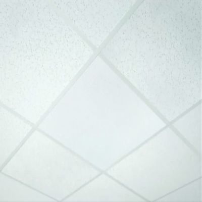 OWI Audio 2X2-HD-IW62 Full Grill HD Amplified 6" 2-Way in-Ceiling Drop-in Panel Speaker with Plenum Backcan, Built-in Stereo Combiner, Stereo 3.5 Mini-Jack Line Input
