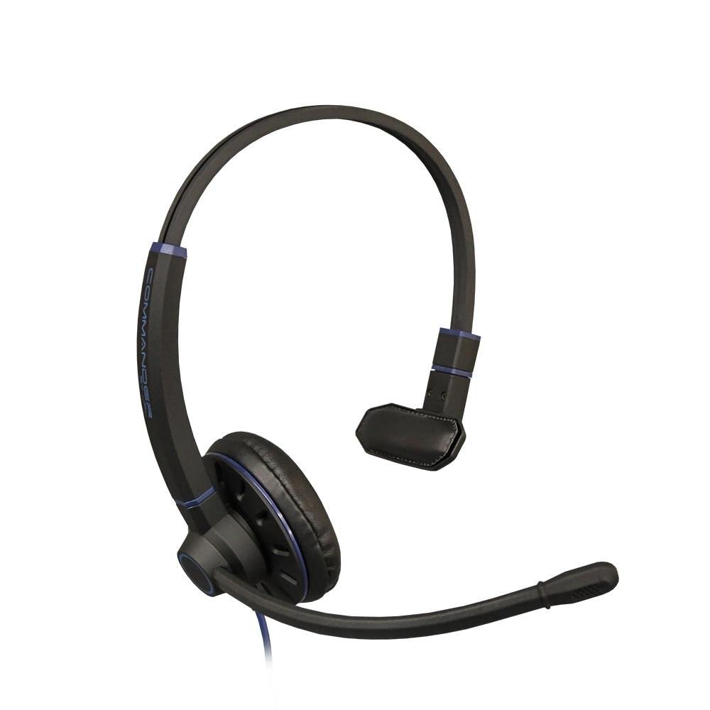 JPL Commander-1 Monaural USB Headset with Volume & Mute in-line Controls, 575-344-003
