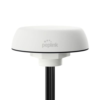 Peplink Cellular & WiFi Antenna Mobility 22G | LTE 2x2 MIMO Cellular High Bandwidth Dual-Band Wi-Fi External Router Computer Networking Antenna System with Reliable GPS Receiver | 6.5 ft, White