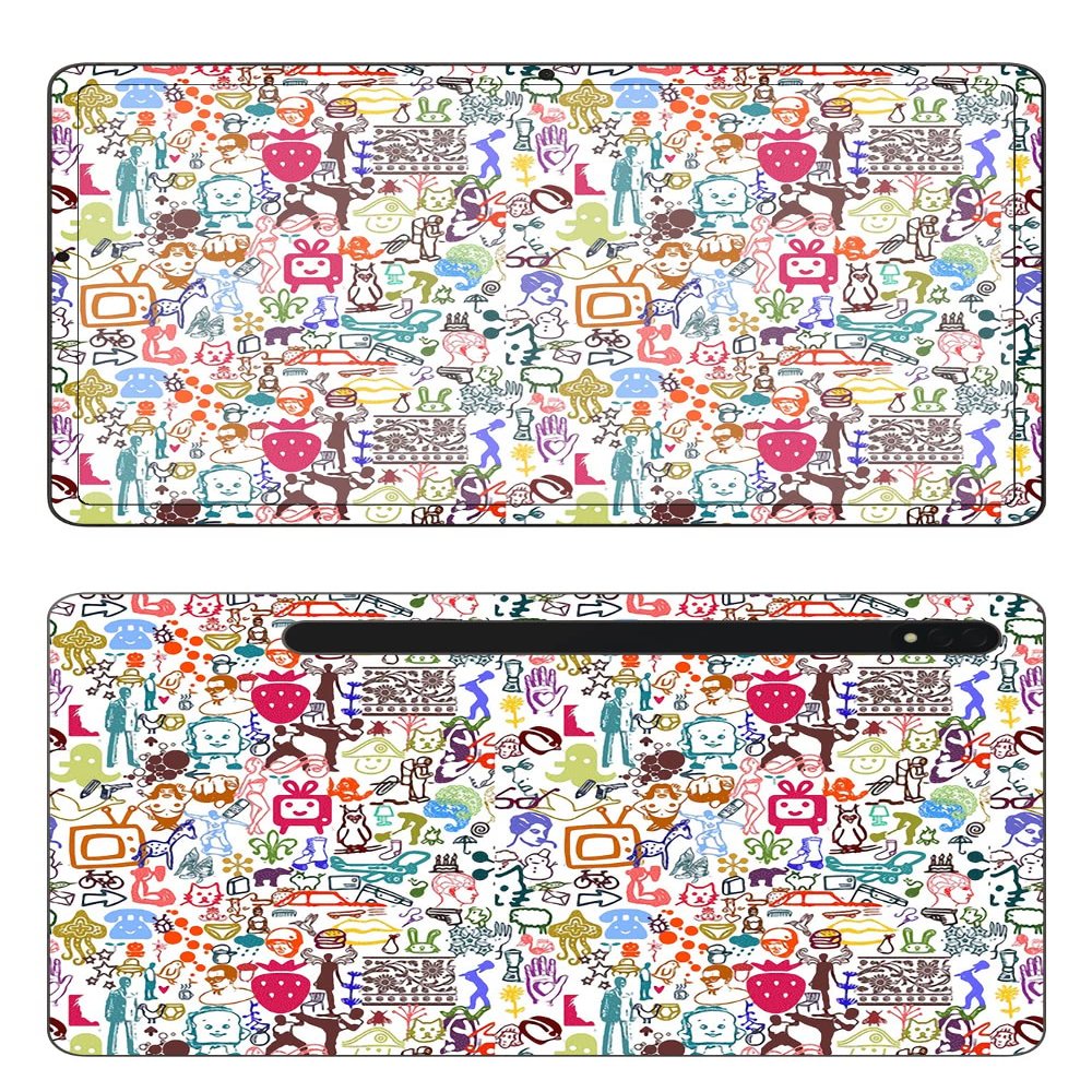 Decalrus - Protective Decal Skin Sticker for The Samsung Galaxy Tab S8 (11" Screen) Tablet Cover wrap SAgalaxyTabS8-13