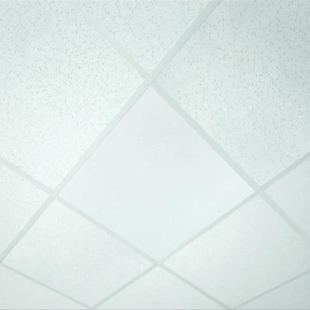 OWI Audio 2X2-LV-IW62 Full Grill LV Amplified 6" 2-Way in-Ceiling Drop in Panel with Plenum Backcan, Sold as Each