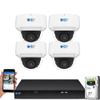 GW Security 8 Channel NVR 4K 8MP PoE 2.8-12mm Varifocal Zoom Security Camera System with 4 x 4K 8MP IP Microphone Waterproof Smart AI Dome Camera, Face Recognition/Human/Vehicle Detection view 1