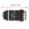 100X Microscope Objective Lens Replacement High Power 20.2mm Interface for Compound Microscopes Brass Chrome Plated view 3
