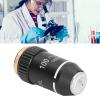 100X Microscope Objective Lens Replacement High Power 20.2mm Interface for Compound Microscopes Brass Chrome Plated view 4