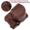 Hargedis XEVN for Sony ZV-E10 case,for Sony ZV-E10 case,Premium PU Full Body Leather Camera Case Bag for Sony Alpha ZV-E10 Fit 16-50mm Lens with Camera Shoulder Strap view 3