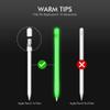 AhaStyle Anti-Slip Case Sleeve Silicone Protective Skin [ Added Cable Adapter Tether Kit] Compatible with Apple Pencil 1st Generation view 2