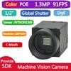 HTENG VISHI GigE Ethernet 1.3MP 1/2" Color Industrial Camera Machine Vision Global Shutter C-Mouth Camera Sensor 1280X1024 91FPS view 4