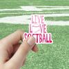 100 Pack Softball Stickers for HelmetsWaterproof Vinyl Decals for Water BottlesCool Sticker for LaptopLuggageCupComputerPhone Case SkateboardGuitarDecor for Party Favors Supplies view 4