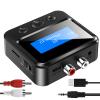 Bluetooth Transmitter Receiver for TV, Audio Adapter for Home Stereo with RCA 3.5mm AUX & Display, Bluetooth Transmitter for Headphones/Speakers/Airplane/Home Theater/PC/Car, TF Card Output view 1
