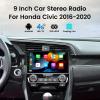 Biorunn Android Stereo Radio for Honda Civic 2016 2017 2018 2019 2020 2021, 8-Core Wireless Wired Car-Play Android Auto GPS Navigation Touch Screen Head Unit,Blue-Tooth FM AM RDS DSP 4G RAM 64G ROM view 3