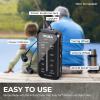 PRUNUS J-985 Mini AM/FM Stereo Radio - Portable, Battery Operated with Headphones, Clip & Lock Key; J-328 Mini Portable Pocket FM Walkman Radio with Recorder view 3