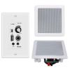 Herdio 5.25 Inch Bluetooth Ceiling Speakers with Wall Mount Control Amplifier Receiver System for Home Living Room Bedroom Bathroom Office (A Pair) view 1