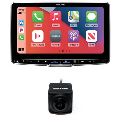 Alpine ILX-F509 Halo9 9" Receiver Compatible with Wireless Android Auto & Apple CarPlay with HCE-C1100 Back Up Camera