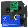 LM Tapes - Premium 3/8" (9mm) Black on Green Compatible TZe P-Touch Tape for use with Brother PT-2400, PT2400, PT-2410, PT2410 Label Maker Includes Tape Size/Color Guide. view 2