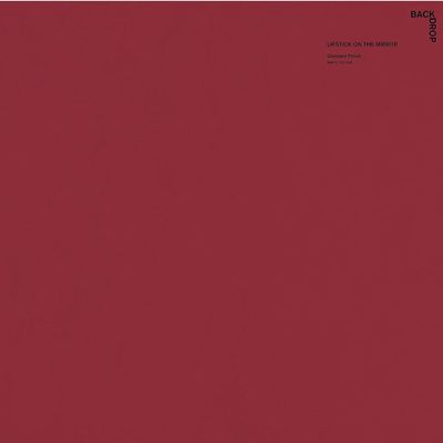 BACKDROP | Premium Interior Paint | Large Adhesive Paint Swatch | LIPSTICK ON THE MIRROR - Warm, Rich Red | 12" x 12" Color Sample